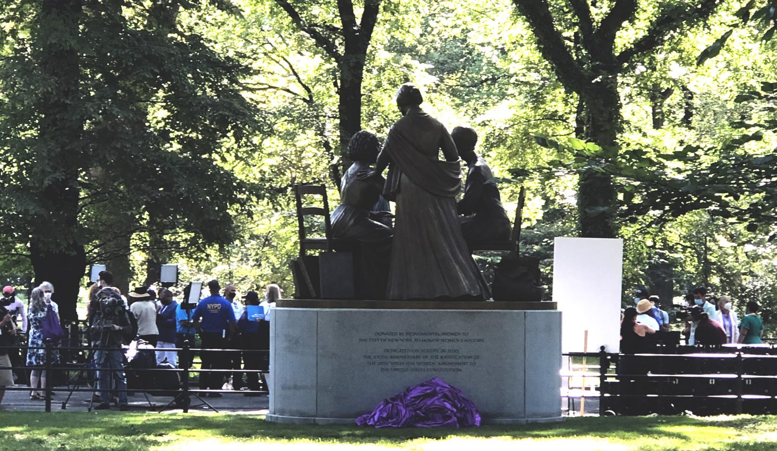 The New Women’s Rights Pioneers Monument in New York