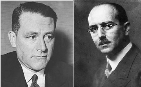 Photo: Carl Schmitt​ and Hans Kelsen, Public domain, via Wikimedia Commons.